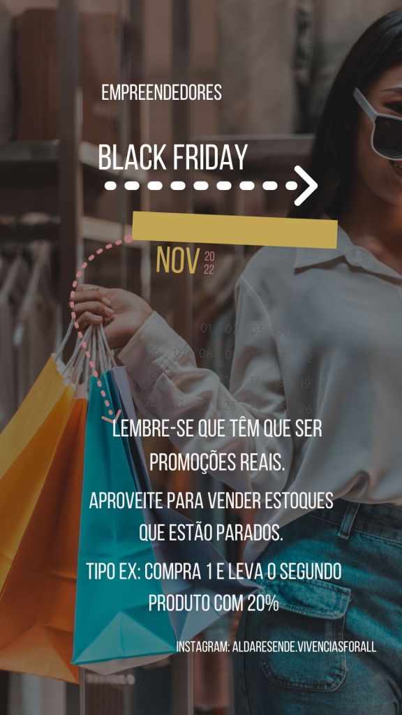 Black Friday (story Instagram) vendas empreendedores